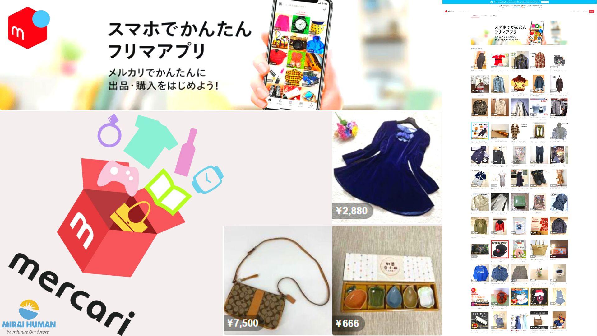 Mercari - Trang web mua bán hàng secondhand tại Nhật